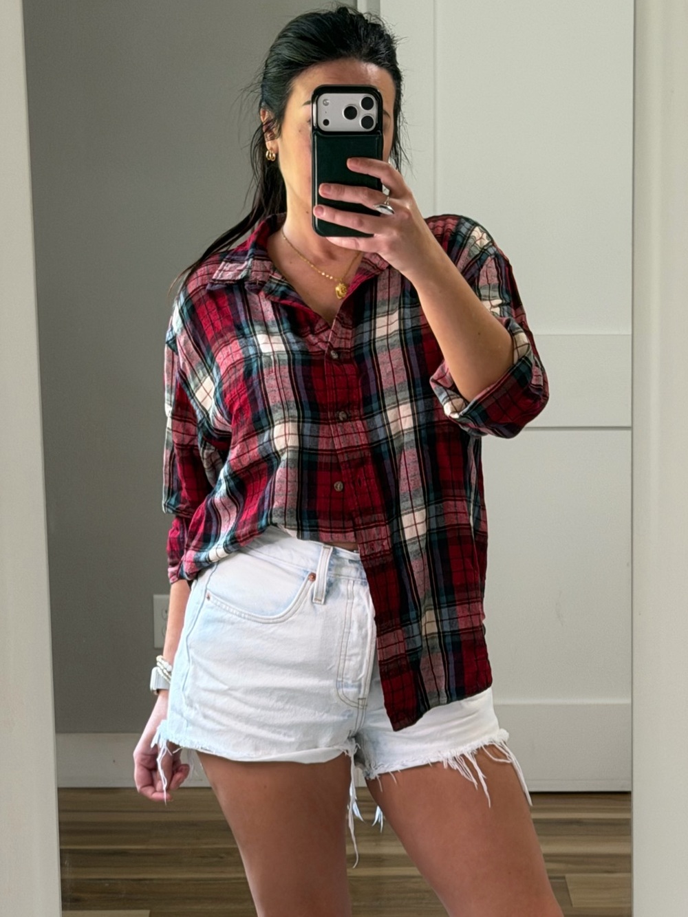 Ralph Lauren Red Plaid Button-Down Shirt